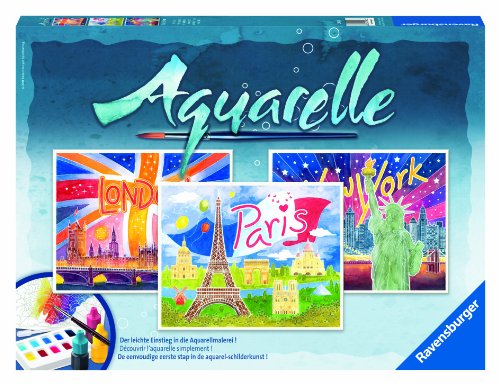 Ravensburger 29463 - Weltstädte - Aquarelle Maxi, 30 x 24 cm
