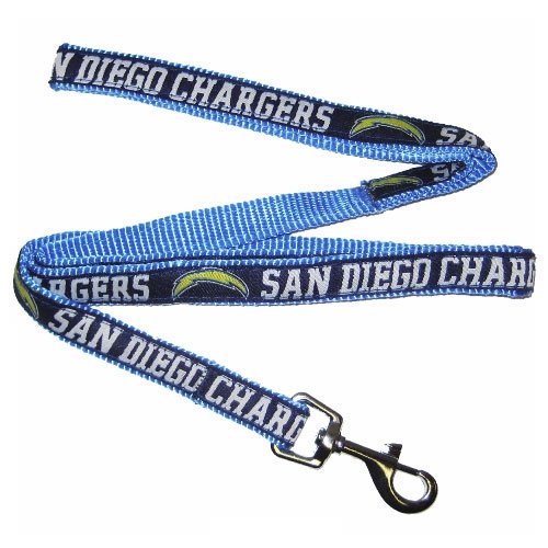 San Diego Chargers Black Woven Team Pet Leash (Small)
