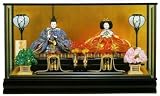 有松しぼり(大三五2人) ひな人形 ケース飾り 雛人形親王飾り