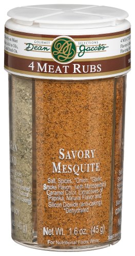 Dean Jacobs 4 Meat Rubs, 5.5-Ounce Large Jars (Pack of 4) by Gourmet Dipping Oils