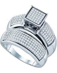 0.63CTW DIAMOND MICRO PAVE BRIDAL RING