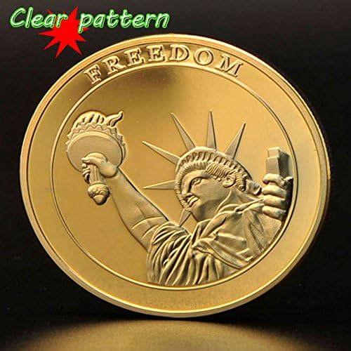 Coin Collecting Godlucky 2001 Statue of Liberty Coin - Gold Plated Dollar for Collectors
