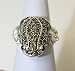 eli k 925 Sterling Silver & Green Crystal Adjustable Frog Ring