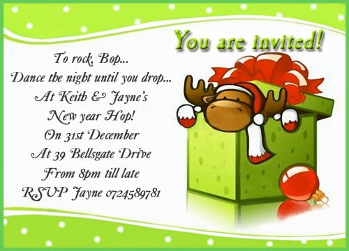 New Year's Eve Personalised Party Invitations