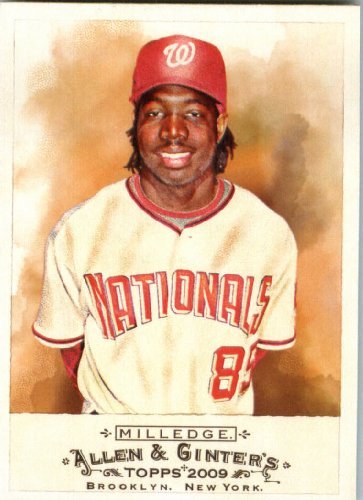 2009 Topps Allen & Ginter Baseball Card #252 Lastings Milledge Washington Nationals - MINT Condition - Shipped In Protective ScrewDown Display Case!