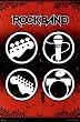 Rock Band (Game Logo) Video Game Poster Print - 24x36 Poster Print, 23x34