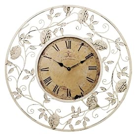 Cafe des Marguerites White Wall Clock