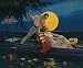 Wallmonkeys Peel and Stick Wall Decals - Calendar Illustration of Man Singing to Woman in Boat - Removable Graphic
