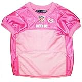 Pets First NFL Green Bay Packers Pet Jersey, Medium, pink
