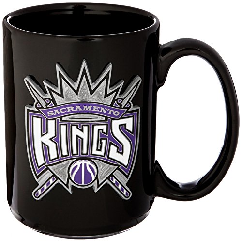 NBA Two Piece Black Ceramic Mug Set - Primary Logo