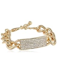 Panacea Gold Link Pave Bracelet, 7.5"