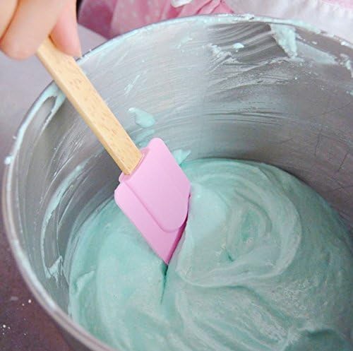 Pretty Pink Spatula - High Temperature Silicone with Embossed Wooden Handle