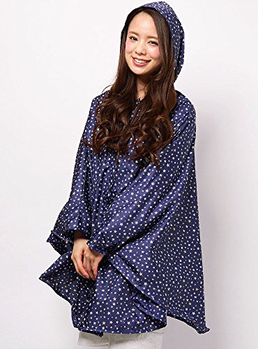 (ディーループ)D-LOOP 防水撥水加工 フード付き プルオーバー ロング レインポンチョ 収納袋付き 119996