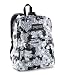 JanSport Classic SuperBreak Backpack, White/Black Passion Flower