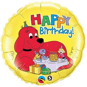 Amazon.com: "Happy Birthday!" Clifford Red Dog 18" Balloon Mylar: Office Products