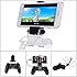 Megadream&reg; 180 Degree Android Phone Gaming Clip Clamp Mount Holder Stand for Playstation PS4 Controller - Max Clamp 6 inch Samsung Galaxy S6 S5 Note 5 4 Sony Xperia Z4 Z3 HTC One with OTG Data Cable