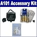 Fujifilm Finepix A101 Digital Camera Accessory Kit includes: ZELCKSG Care & Cleaning, SB257 Charger, SDC-27 Case