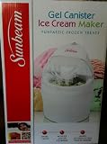 Sunbeam GC8101-WN 1-quart Gel Canister Ice Cream Maker - White