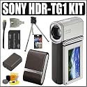 Sony HDR-TG1 4MP High Definition Handycam Camcorder Plus 8GB Deluxe Accessory Outfit - Sony ASONHDRTG1K2