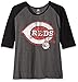 MLB Plus Size Women's 3/4 Sleeved Raglan T-Shirt with Distress Logo