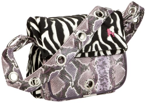 Poodlebags funky performance sporting 0409B, Damen Umhängetasche, violett, 30x24x12
