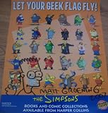 Matt Groening autographed & doodled Simpsons Comic Book Guy poster