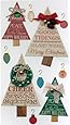 Jolee's Boutique Dimensional Stickers, Holiday Word Trees