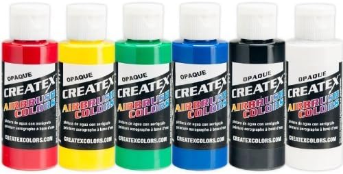 Createx Colors 2-Ounce AB Airbrush Set, Opaque by Createx Colors