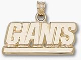 New York Giants Giants (with Bar) Pendant - 10KT Gold Jewelry