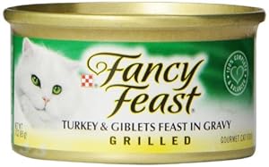 Fancy Feast Grilled Turkey and Gilbets Feast Cat Food, 3-Ounce (Pack of 24) Fancy Feast Grilled Turkey and Gilbets Feast Cat Food, 3-Ounce (Pack of 24)