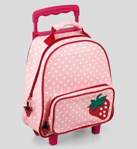 Strawberry Spot Print Trolley Bag