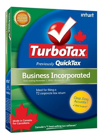 TurboTax Business Incorporated 2010