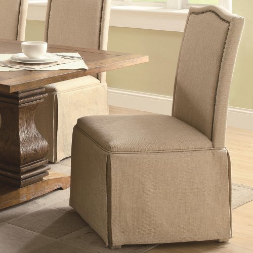 Coaster 103713 Parkins Parson Chair with Skirt - Pack of 2 On Sale