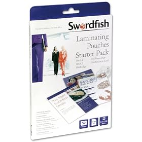 Swordfish Laminating Pouches Starter Pack - Box of 50 - 2x75 mic