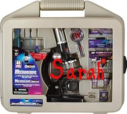 Personalized - 48 Piece Deluxe Microscope Set with Carrying Case