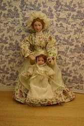 Victorian Porcelain Nanny Dollhouse Miniature