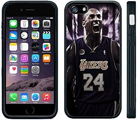 Apple iPhone 6 Black Rubber Silicone Case - Kobe Bryant 24 Lakers Kobe Yelling