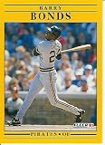 1991 Fleer # 33 Barry Bonds Pittsburgh Pirates Baseball Card