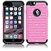 iPhone 6 Plus Case, Sparkle Shimmer Case for iPhone 6 Plus,EC™ Heavy Duty Shock Absorbing Dual Layer Studded Rhinestone Bling Hybrid Protective Case Cover for iPhone 6 Plus 5.5 (Pink)