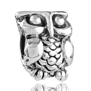 Pugster Charm Owl European Beads Fit Pandora Chamilia Biagi Charm Bracelet