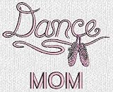 Custom embroidered ballet dance MOM design on ladies t-shirt