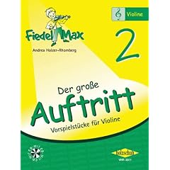 Der gro�e Auftritt 2: Vorspielst�cke f�r Violine (mit CD)