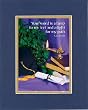 Beautiful and Inspiring 8 x 10 Inches Frame able Graduation Floral Note Card (Your Word is a Lamp to My Feed, and a Light for My Path Psalm 119:105) on Double Beveled Matting