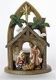 Fontanini Holy Family in Arch Nativity Votive Candle Holder #54631