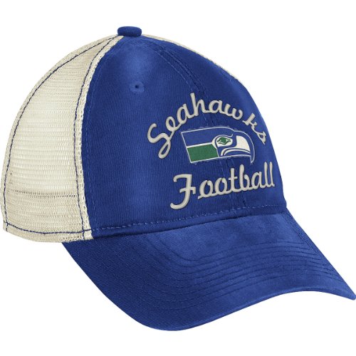 NFL Women's Fan Gear Classic Slouch Mesh Back Hat - EQ60W (Seattle Seahawks, One Size Fits All)