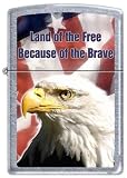American Eagle Land of the Free Patriotic Zippo Lighter