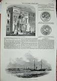 1845 ECLAIR STEAMER SHIP MOTHERBANK EDINBURGH PHYSICIAN
