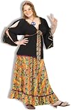 Sexy Adult Womens Halloween Costumes Hippie Hippy 1960s 60s 1970s 70s Groovy Costume Long Skirt Party Outfit