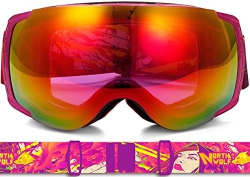 ATTOL® HOT Super Wide Angle Spherical Dual Lenses Anti Fog Glasses Ski Goggles ski Men Women1858 laracroft