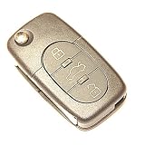 3 Oval Buttons Remote Folding Key Flip Shell Case For VW Volkswagen Beetle Jetta... 